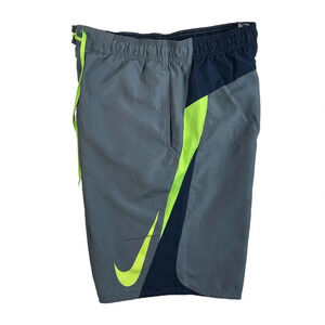 SH689 Mens Nike Athletic Brand Performance Beach Lined Swim Trunks M